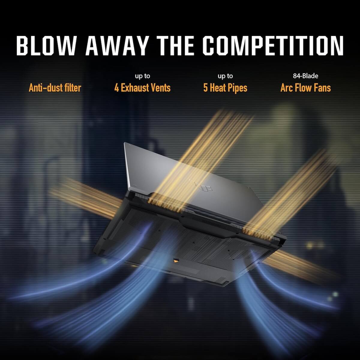 ASUS TUF Gaming FX607VU-RL079 Laptop - Intel Core 5 processor 210H, 16GB RAM, 512GB SSD, 16" WUXGA 144Mhz, NVIDIA GeForce RTX 4050 6GB