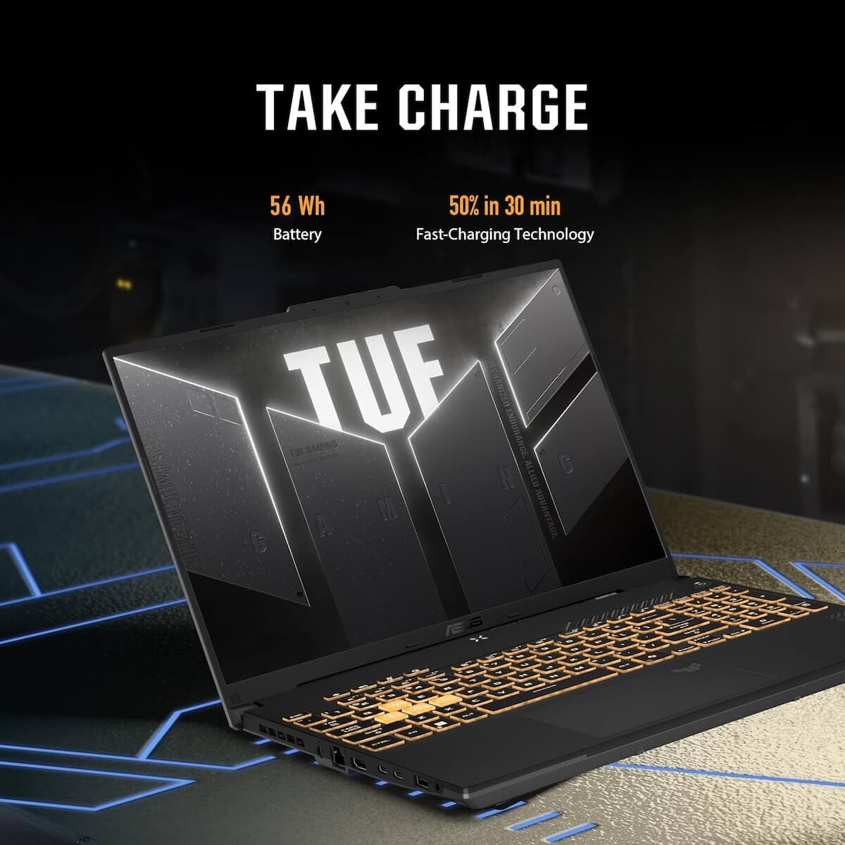 ASUS TUF Gaming FX607VU-RL079 Laptop - Intel Core 5 processor 210H, 16GB RAM, 512GB SSD, 16" WUXGA 144Mhz, NVIDIA GeForce RTX 4050 6GB