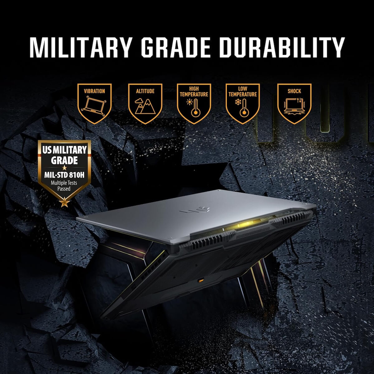 ASUS TUF Gaming FX607VU-RL079 Laptop - Intel Core 5 processor 210H, 16GB RAM, 512GB SSD, 16" WUXGA 144Mhz, NVIDIA GeForce RTX 4050 6GB