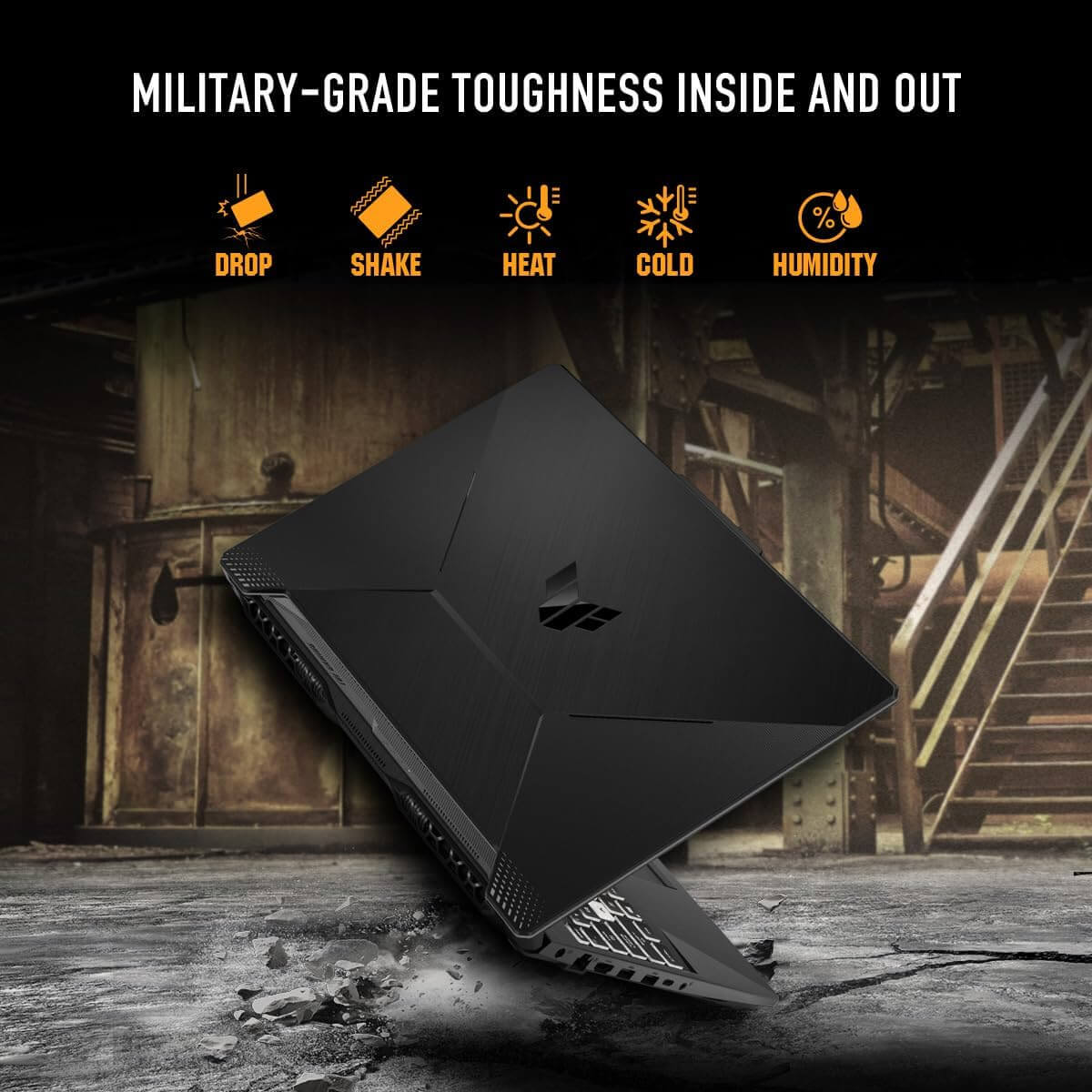 ASUS TUF Gaming FA506NF-HN011 Laptop - AMD Ryzen 5 7535HS, 16GB RAM, 512GB SSD, 15.6" FHD 144Hz, NVIDIA GeForce RTX 2050 4GB