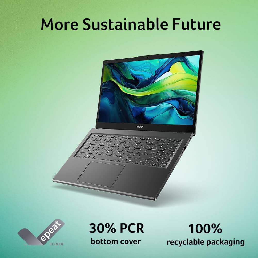 Acer Aspire A15-51M-S593 Laptop - CORE 5 -120U, 8GB RAM, 512GB SSD, 15.6" FHD IPS