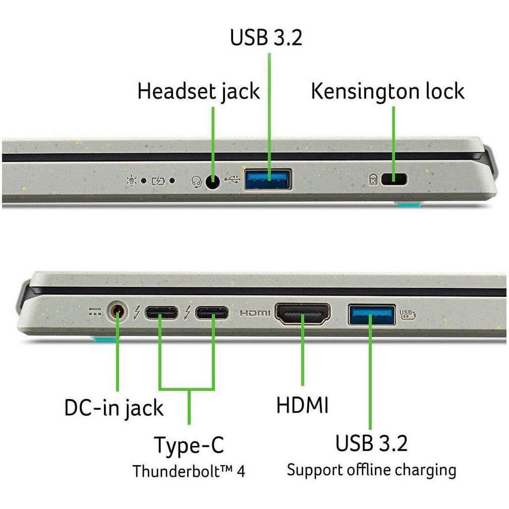 Acer Aspire Vero A515 Laptop - Intel Core i5-1335U, 8GB RAM, 512GB SSD, 15.6" FHD IPS
